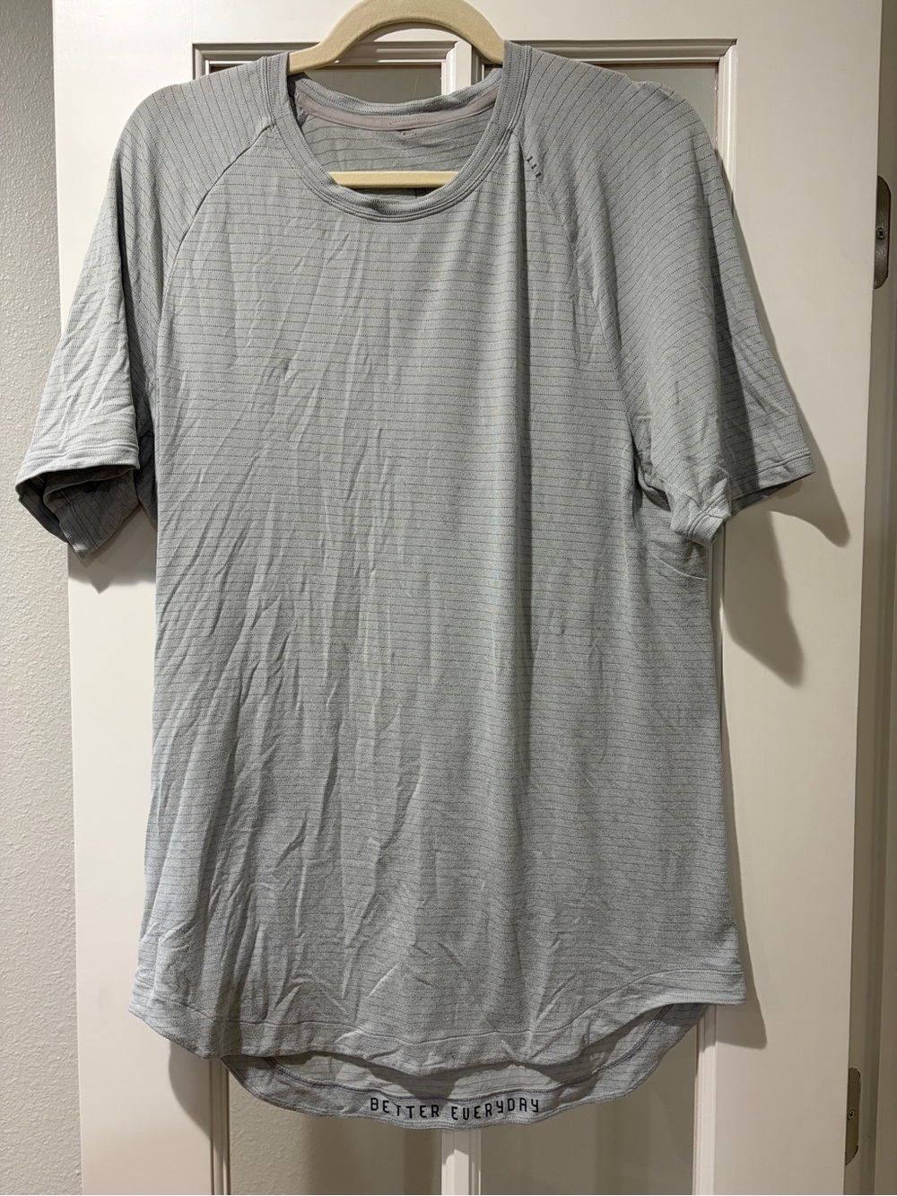lululemon athletica Light Gray Short-Sleeve Crew Tee